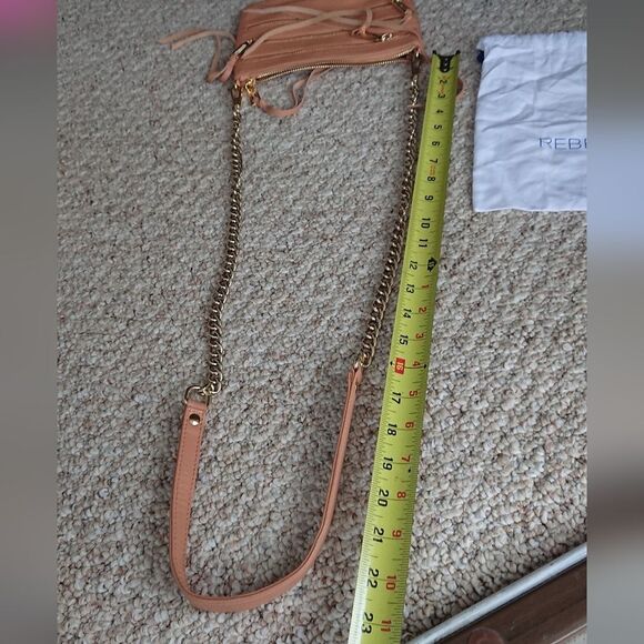 REBECCA MINKOFF Leather Mini  Triple Zipper Crossbody Small Shoulder Bag - Picture 12 of 12
